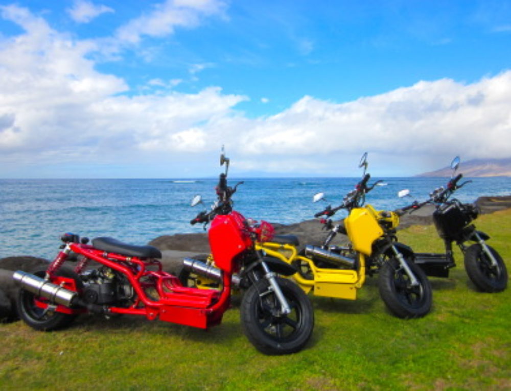 Advantages to Scooters over Harley Motorcycle Rentals Maui Scooter Shack