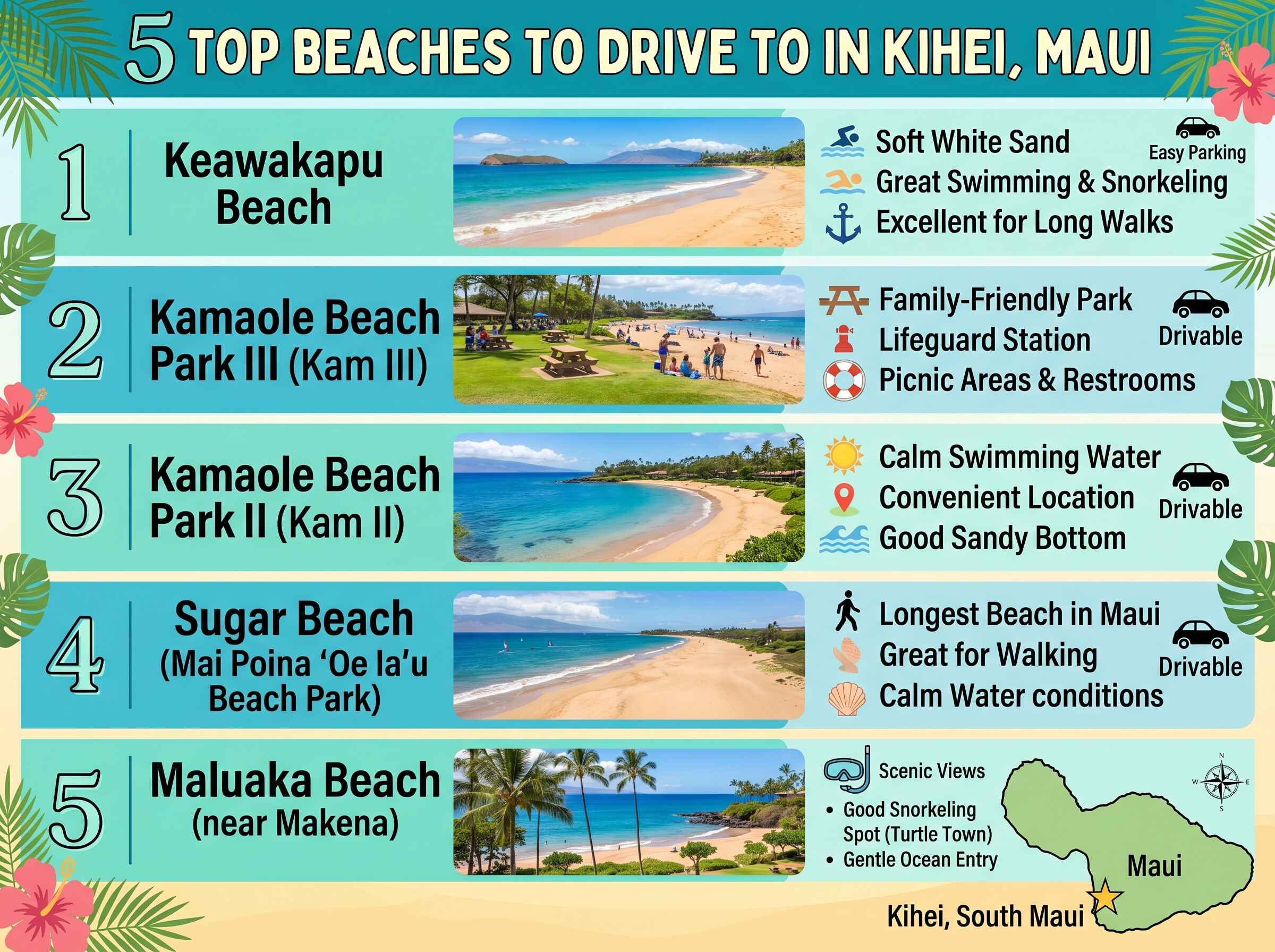 5 Beaches to Drive to in Maui