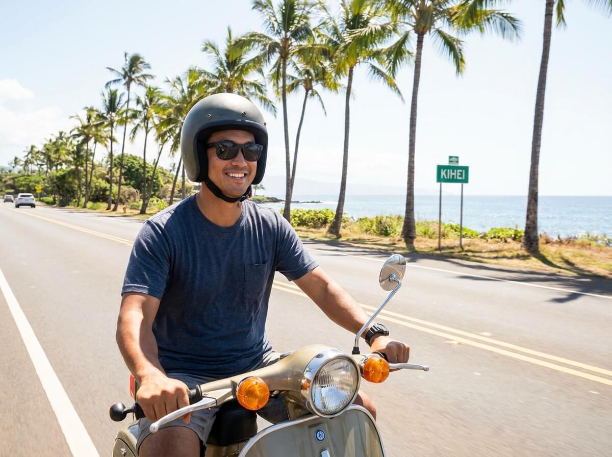 Explore Kihei on a Scooter or Moped