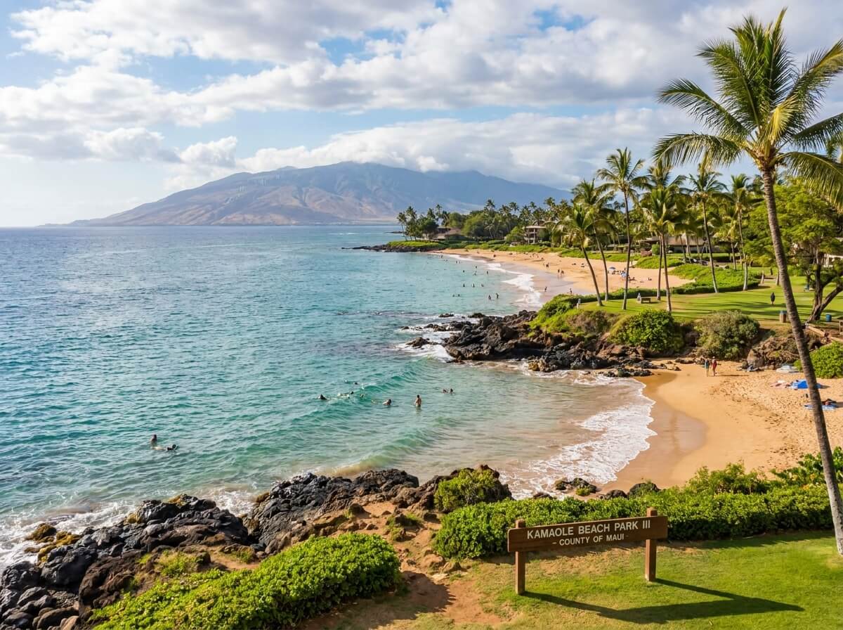 Relax at the Kamaole Beach Parks